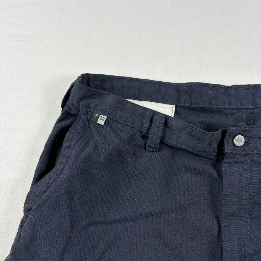 Carhartt‎ FR Cargo Pants Mens 42x30 Blue Flame Resistant Workwear Outdoor